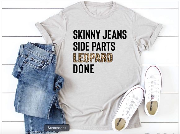 Side Parts - Skinny Jeans T Shirt